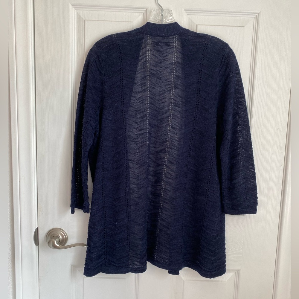 Christopher and banks Navy Open-Front Sweater - Picture 4 of 4